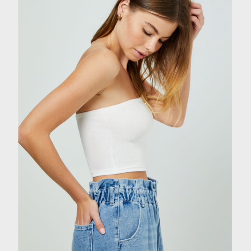 PacSun's Me to We Ribbed Cropped Tube Top